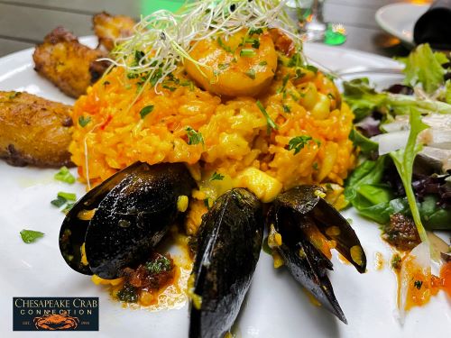 Shrimp Recipe Creation ~ Shrimp Paella with Indian Spices